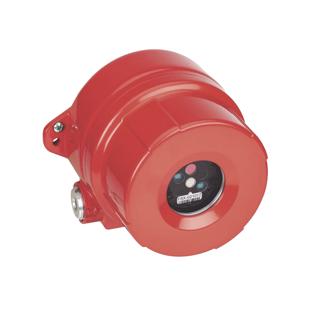 Detector De Flama Multi-Espectro Dual IR/UV, Tecnología Avanzada, Aluminio Libre de Cobre, Entradas 2x3/4" NPT, Certificaciones FM, cFM Clase I, División 1, Grupos A,B,C,D. Clase II División 1 Grupos E,F,G, Clase III