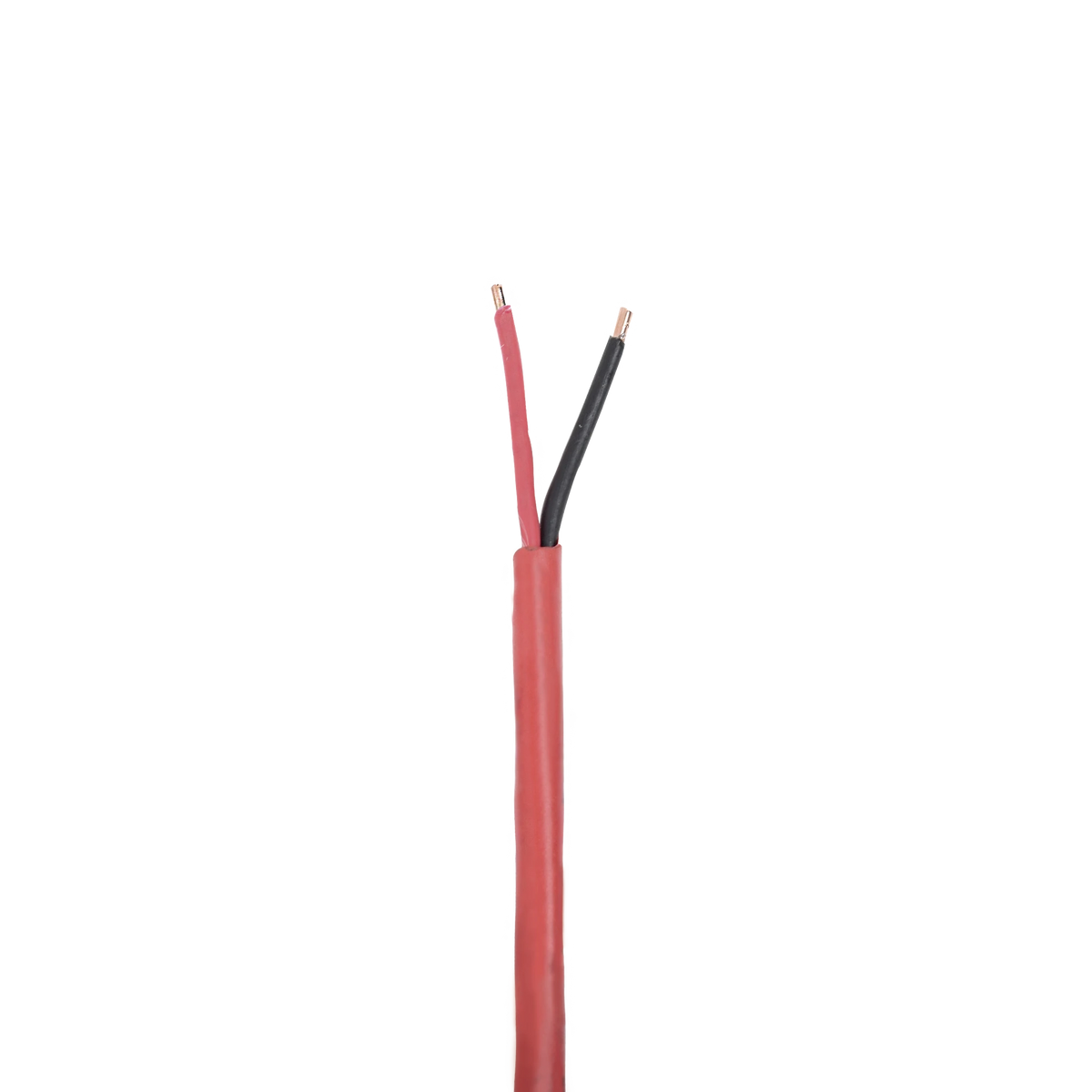 Alambre de Alarma contra Incendios - Bobina de 305 Metros (1000 Pies): 2 x 18 AWG, Rojo, Tipo FPLR, (UL) FT4, Ideal para Sistemas de Detección y Evacuación de Incendios