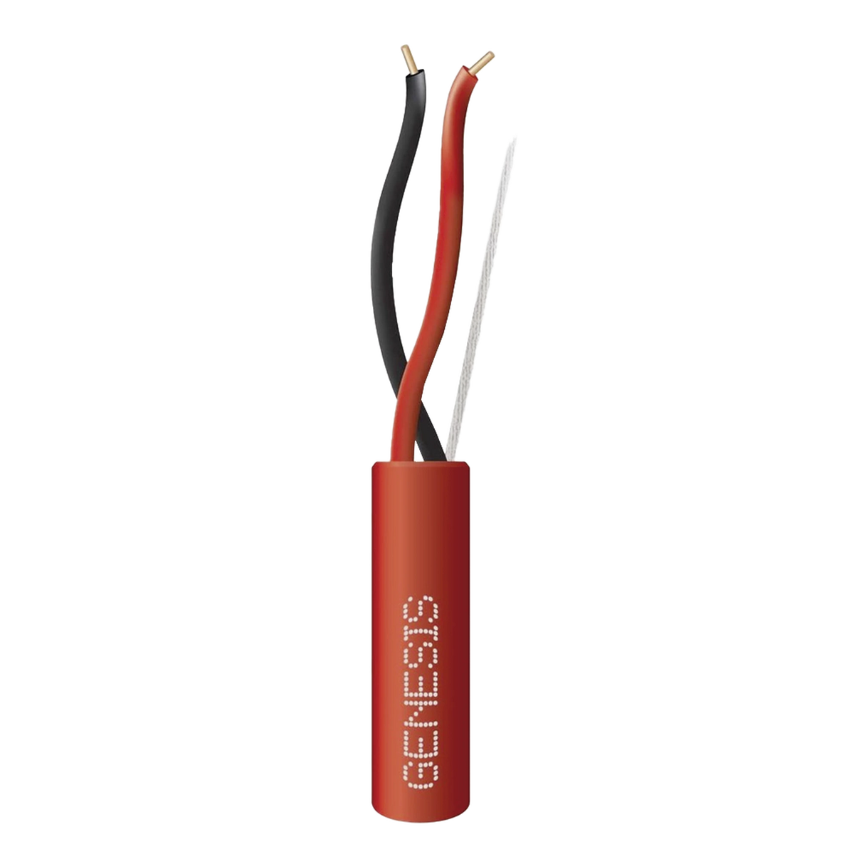 Bobina de 305 Metros (1000 Pies) / Alambre de Cobre / 2 x 16 AWG / Riser / Tipo FPLR, CL3R, C (UL) FT4 / Color Rojo / Para Aplicaciones en Sistemas de Detección de Incendio y Sistemas de Evacuación