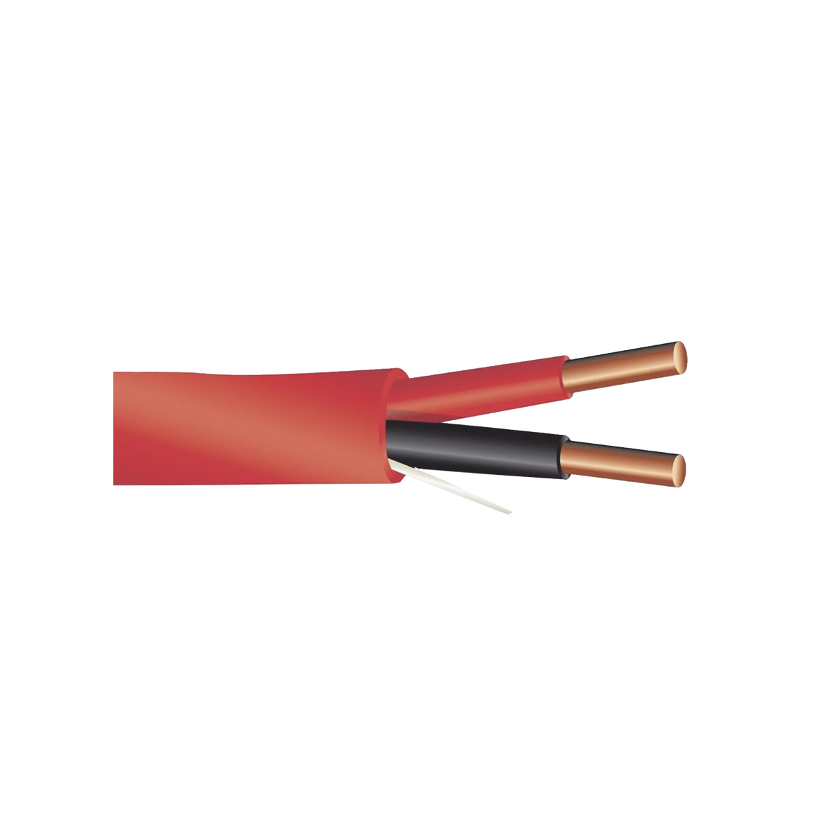 Bobina de 305 Metros (1000 Pies) de Alambre / 4 x 18 AWG / Riser / Tipo FPLR-CL3R / Resistente al Fuego / Color Rojo / Para Sistemas Contra Incendio o Sistemas de Evacuación