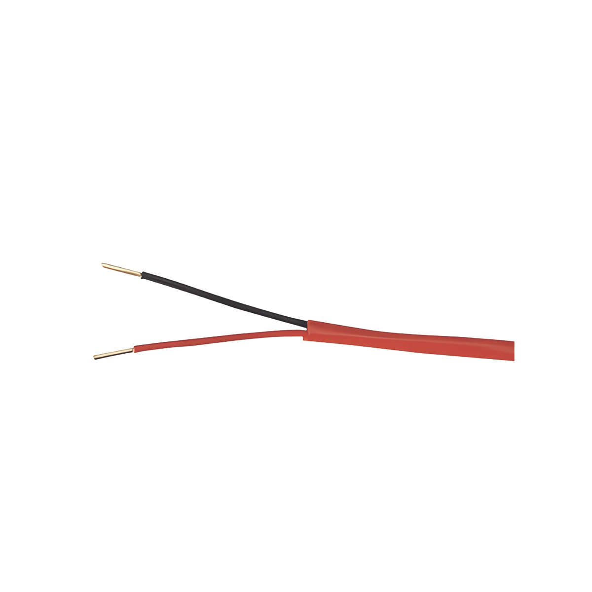 Carrete de 305 Metros (1000 Pies) de Alambre / 2 x 18 AWG / Plenum / Tipo FPLP-CL3P, FT6 / Color Rojo / Plenum / Para Aplicaciones en Sistemas de Detección de Incendio y Sistemas de Evacuación
