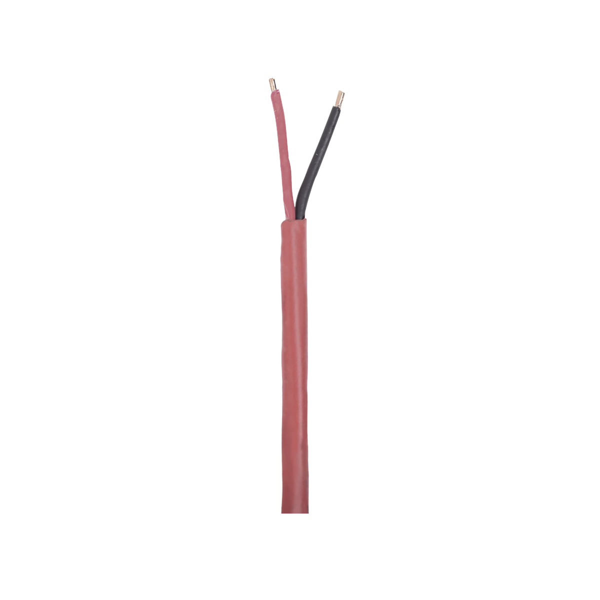 Bobina de 305 Metros (1000 Pies) de Alambre 2 x 16 AWG, Tipo FPLR, de Color Rojo, para Aplicaciones en Sistemas de Detección de Incendio y Sistemas de Evacuación.