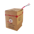 Bobina de 305 metros/ Alambre / 2 x 12 AWG / BLINDADO / Color Rojo / FPLR / Para aplicaciones en sistemas de detección contra Incendios / Hecho en México