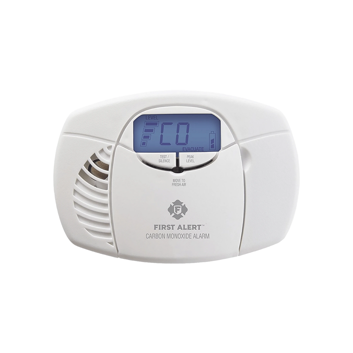 Alarma de monóxido de carbono (CO) operada por baterías