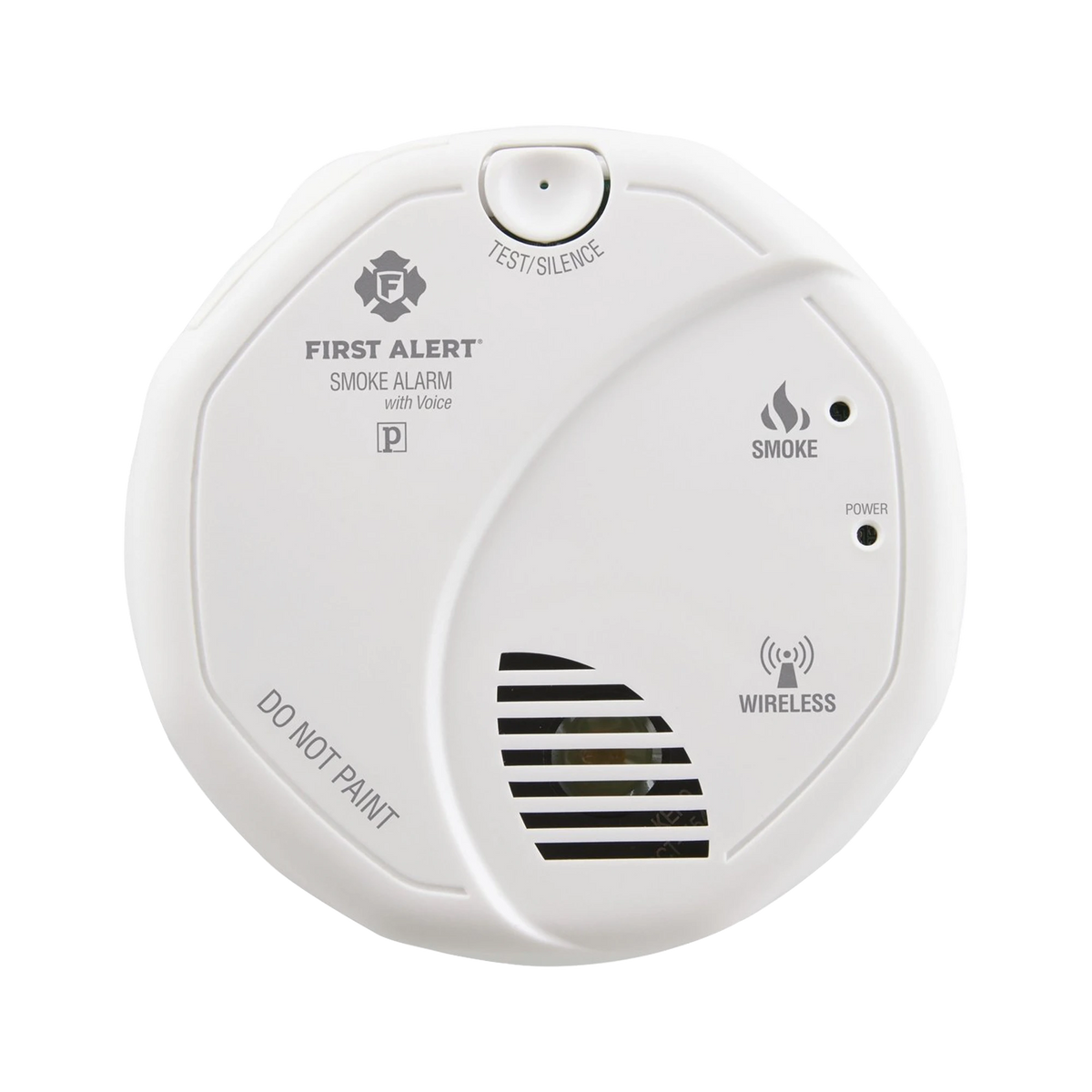 Alarma de Humo con Interconexión Inalámbrica / Advertencia de Voz con Ubicación / Sensor Fotoeléctrico / Baterías AA Reemplazables / 85 dB a 10 pies / Rango de Temperatura 4.4°C a 37.8°C / Cumple UL217