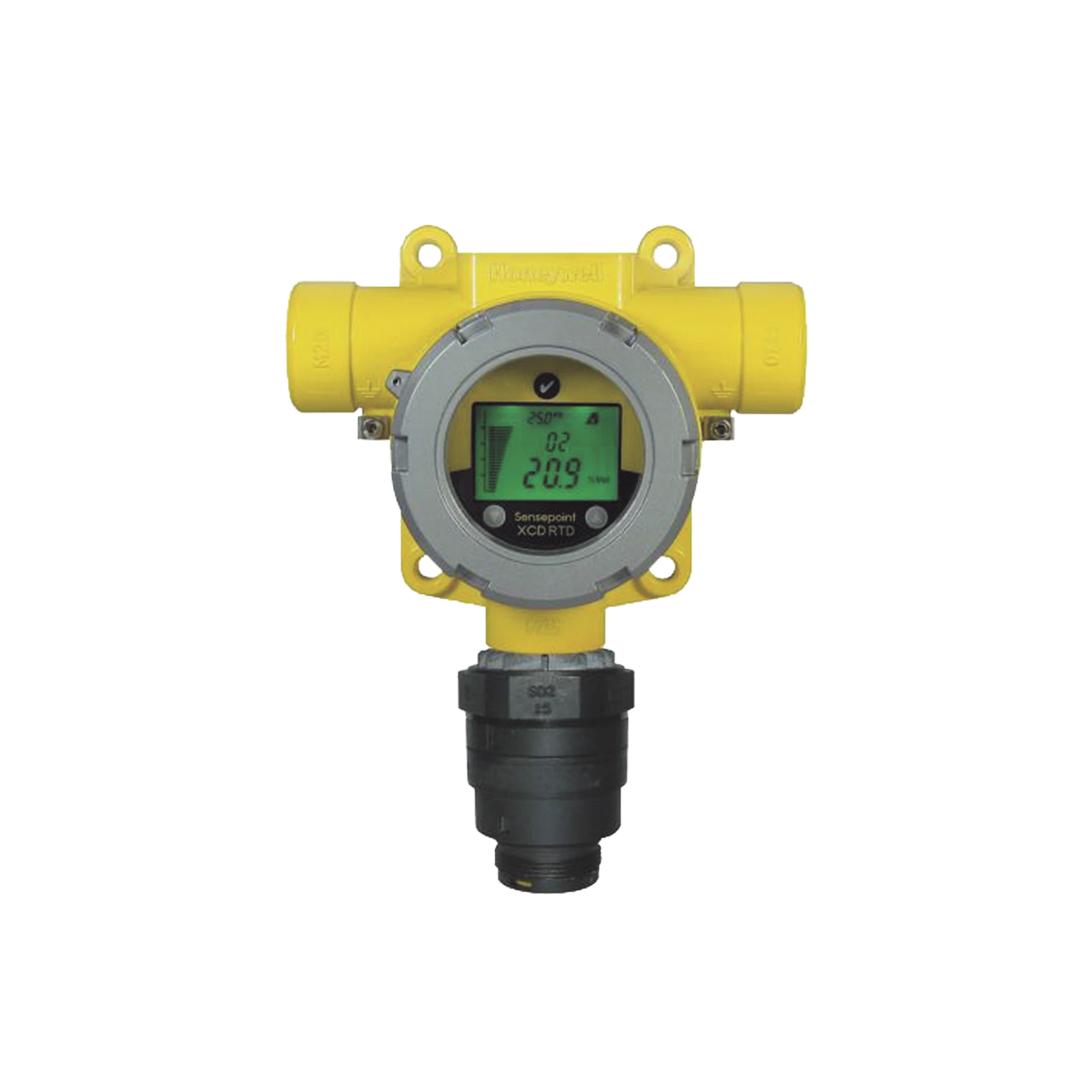 Detector Industrial Con Sensor Remoto Para Hidrogeno (H2), 0-1000 PPM, Salida 4-20 mA, 3 Relays, Certificación UL/c-UL/INMETRO, Entradas 2x3/4" NPT, Carcasa De Aluminio Grado Marino, Serie Sensepoint XCD RTD