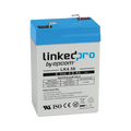 Batería de respaldo 6 V 4.5 Ah AGM | Certificada UL94-HB Resistencia a la flama básica | Especial para Seguridad Electrónica | Vida útil 5 años | Terminales F1 + Adaptador F2
