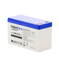 Batería de respaldo 12 V 9.5 Ah AGM | Certificada UL94-BH Resistencia a la flama básica | Especial para Seguridad Electrónica | Vida útil 5 años | Terminales F1 + Adaptador F2