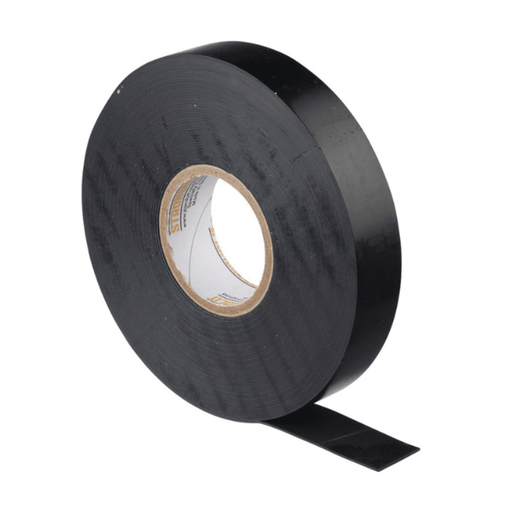 Cinta Eléctrica STRONGHOLD para Aislar de Caucho EPR, Autoadhesiva, Uso Industrial en Uniones de Alto Voltaje y Temperatura , Grosor de 0.76mm (30 mil), Ancho de 19mm, y 9.1m de Largo, Color Negro