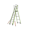 Escalera Fija de 8' (2.4m) de Fibra de Vidrio con Jaula y Peldaños de Aluminio. (SKU:19708-146).