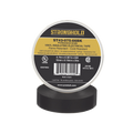 Cinta Eléctrica STRONGHOLD para Aislar, de PVC, Uso Profesional en Construcción Eléctrica, Grosor 0.18mm (7 mil), Ancho 19mm, y 20m Largo, Color Negro.