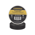 Cinta Eléctrica STRONGHOLD para Aislar, de PVC, Uso Profesional en Construcción Eléctrica, Grosor 0.18mm (7 mil), Ancho 19mm, y 20m Largo, Color Negro.