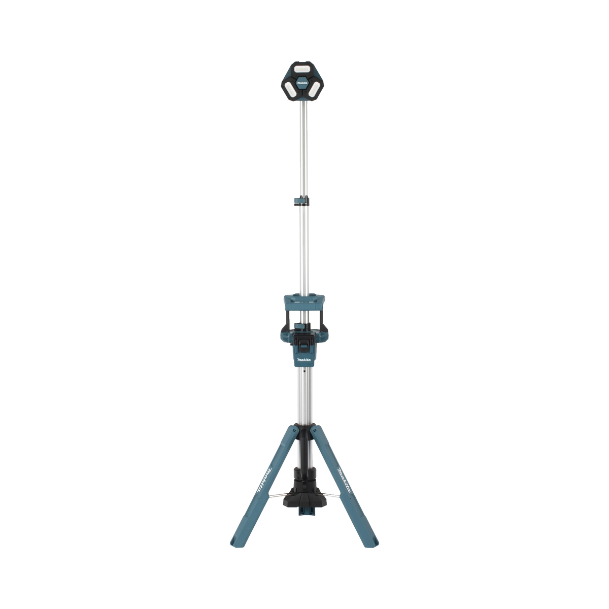 Lampara con Torre para Iluminación Inalambrica con tres Cabezales Multidireccionales , se extiende hasta 2.2 metros, Utiliza batería LXT® Litio‑Ion de 18V.