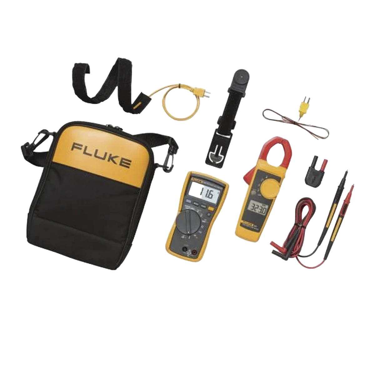 Amperímetro de Gancho RMS 600A Temp MA Capacitancia FlukeConnect