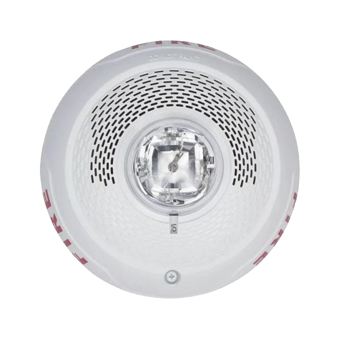 Bocina con Lámpara Estroboscópica, Montaje en Techo, Color Blanco, Nuevo Diseño Moderno y Elegante y Menor Consumo de Corriente