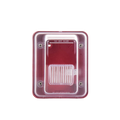 Cubierta para instalar sirenas estrobo en exterior compatible con estrobos sirenas Hochiki color rojo