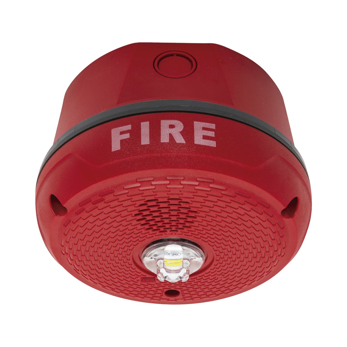 Sirena con Lámpara LED Estroboscópica / Montaje en Techo / Nivel de Candelas Seleccionable / Color Rojo / Nuevo Diseño Moderno y Elegante / Menor Consumo de Corriente / Uso exterior