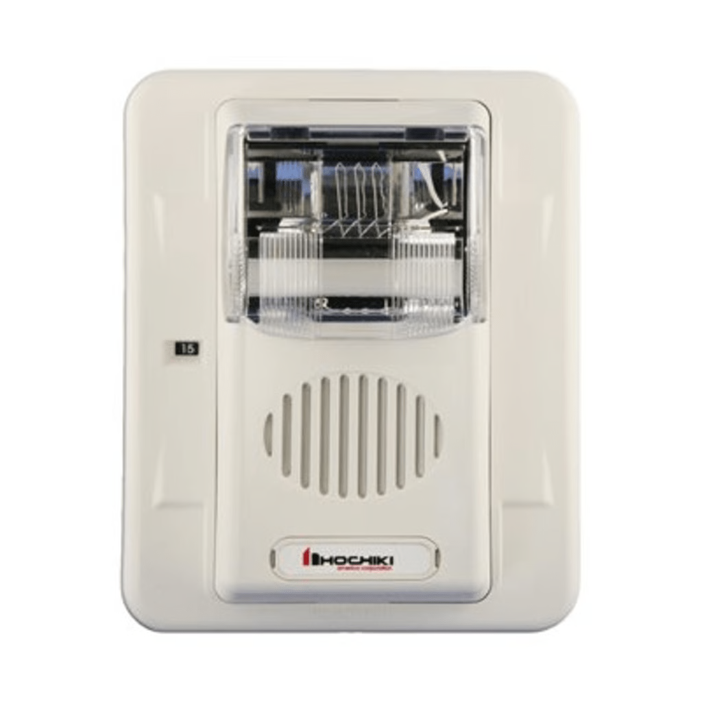 Sirena Estrobo, 12 Vcd, Multi-Candela 15 hasta 110 cd, Montaje En Pared, Color Blanco, Serie HEC3 (0500-05990) Hochiki