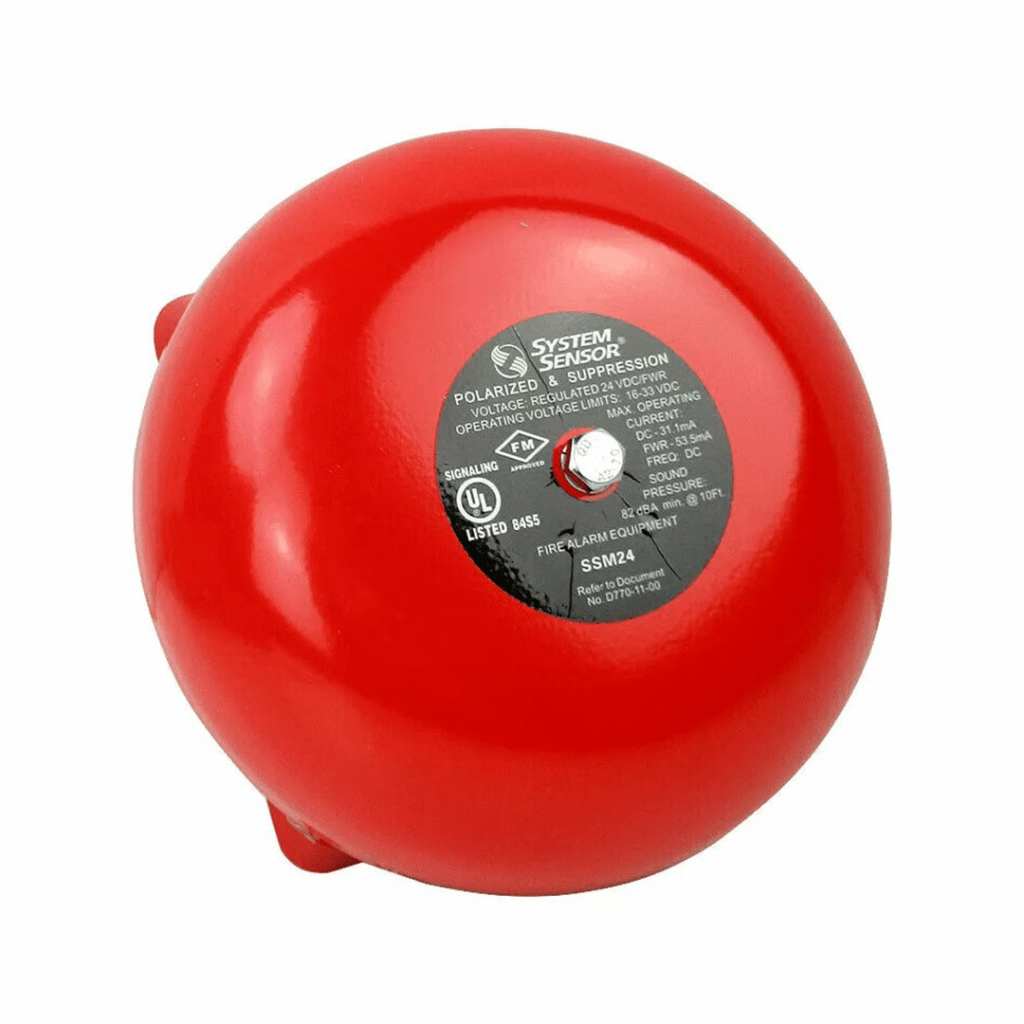 CAMPANA P/ALARMA D/INCENDIO 10 IN, 24 VCD / 81 DB