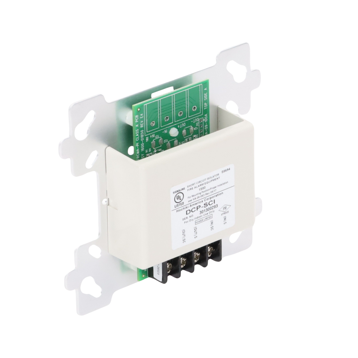 Base De 4" Color Hueso Con Aislador De Cortocircuito Para Sensores Análogos Direccionales Hochiki