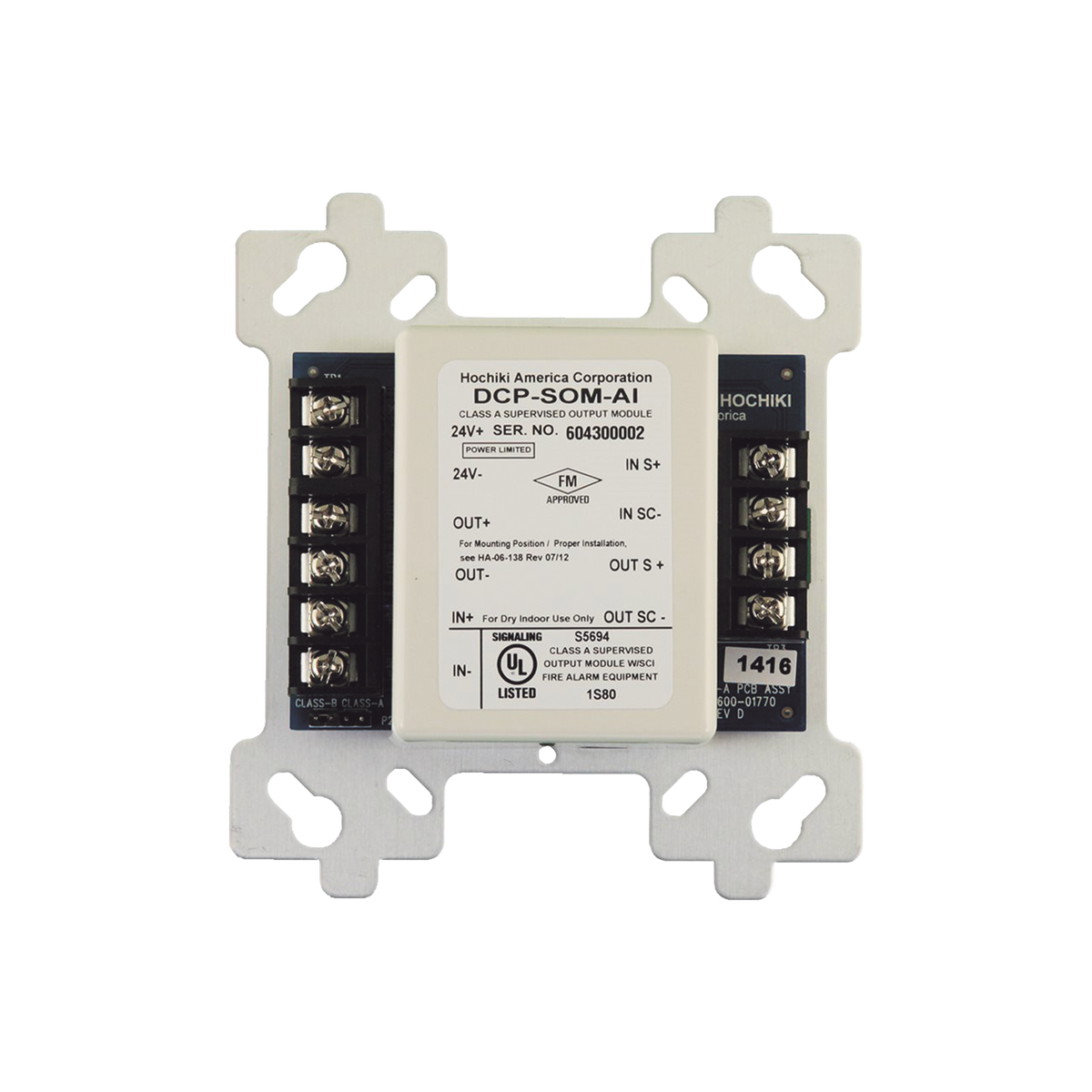 Base De 6" Color Hueso Con Aislador De Cortocircuito Para Sensores Análogos Direccionales Hochiki