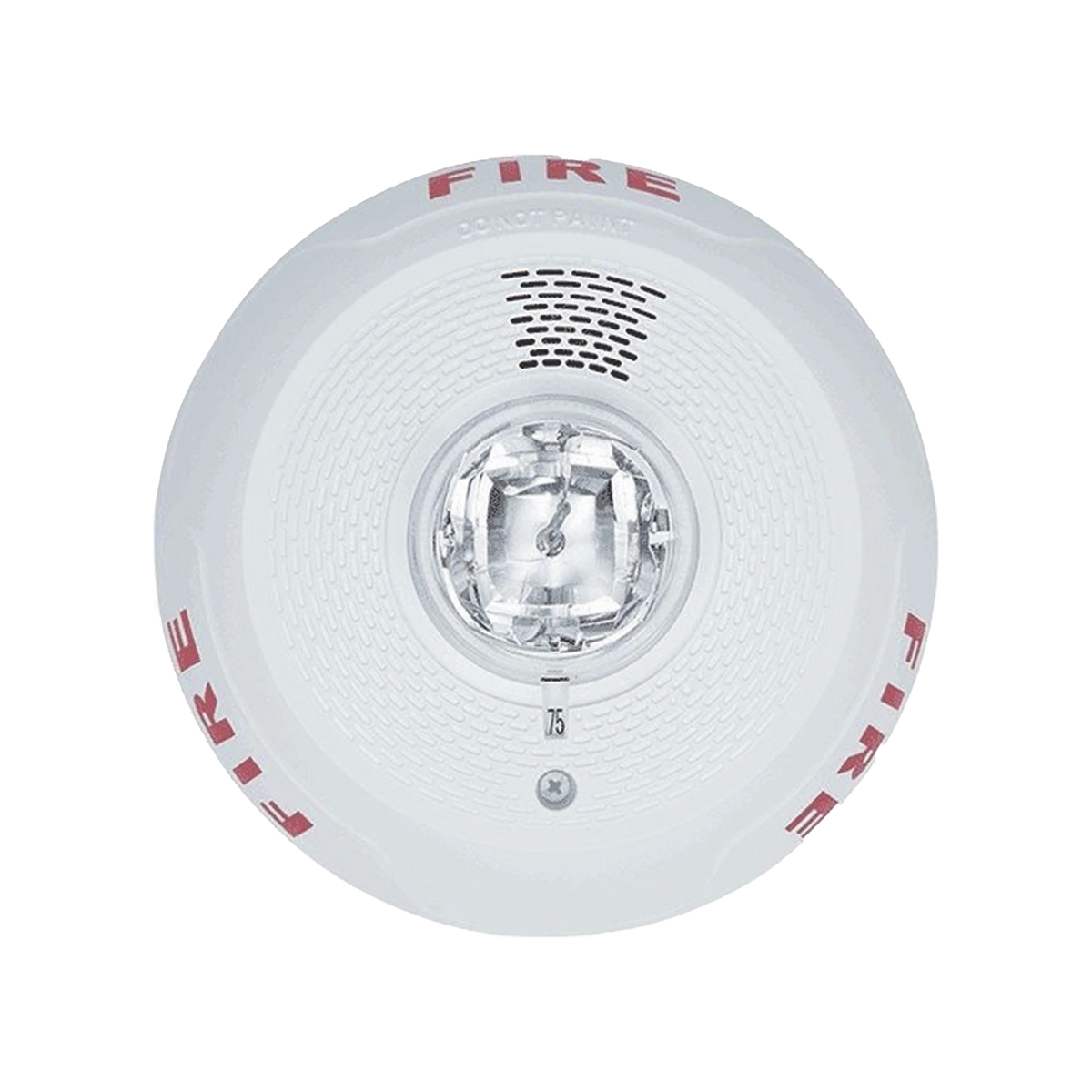 L-Series Indoor Selectable Output Horn Strobe, 4-Wire, Ceiling Mount, FIRE Marking, White