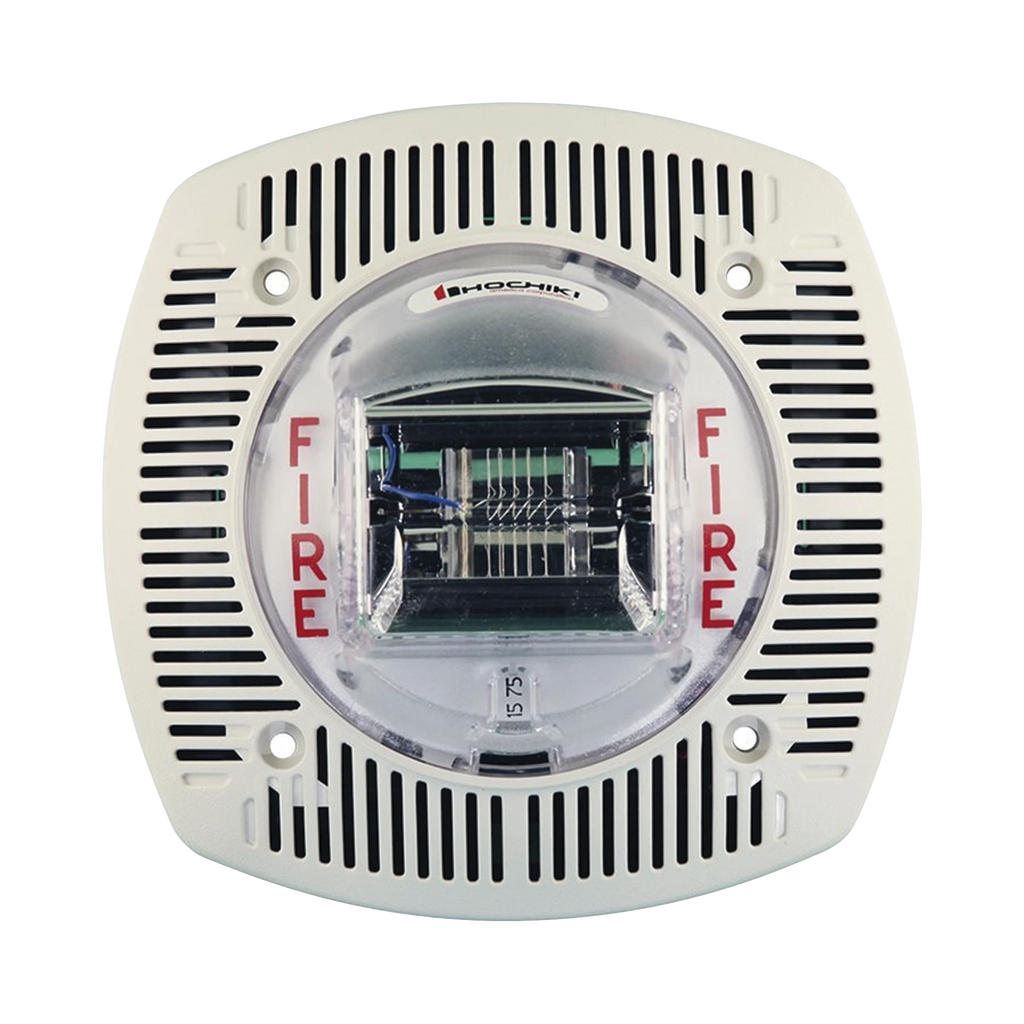 L-Series Indoor Selectable Output Horn Strobe, 4-Wire, Ceiling Mount, FIRE Marking, White