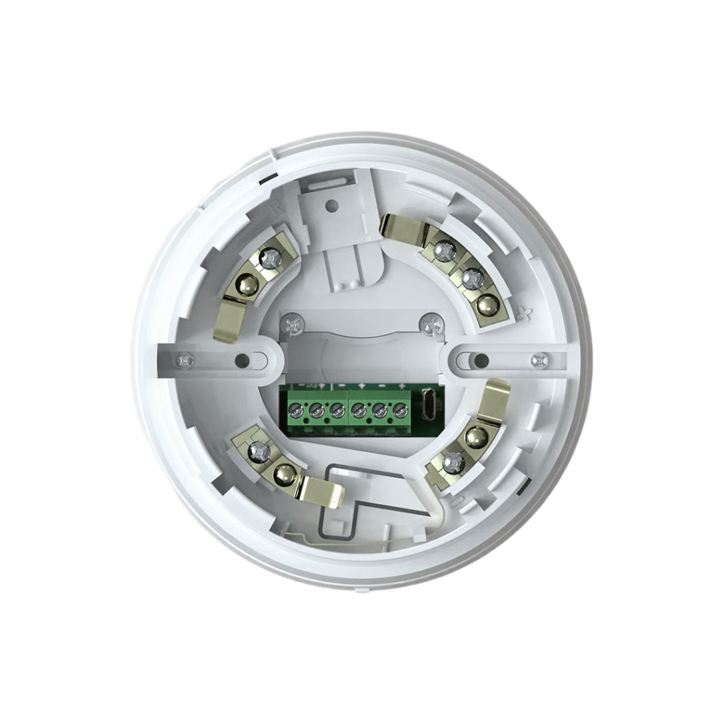 Base Direccionable con Indicadores de Alarma | Serie Enea | Acústico | 14 a 104 Tonos | 98 dB a 1 m | Alimentación por Lazo | Sincronización | Aislador incluido | LED Multicolor