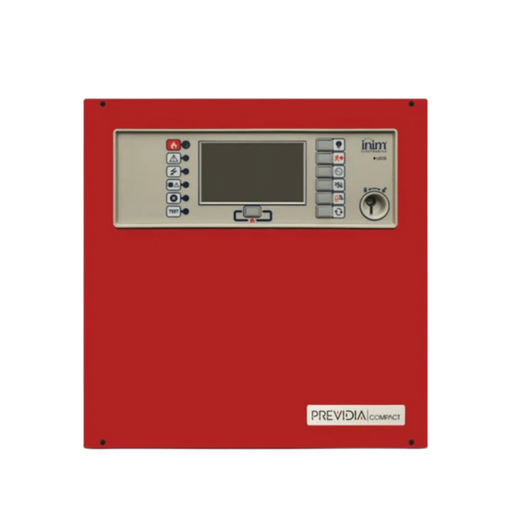 Central de Detección de Incendio Previdia Compact | Direccionable 1 Lazo hasta 64 Puntos | Pantalla Táctil | Inim Cloud Fire Integrado | EN 54-2/4/21 | UL