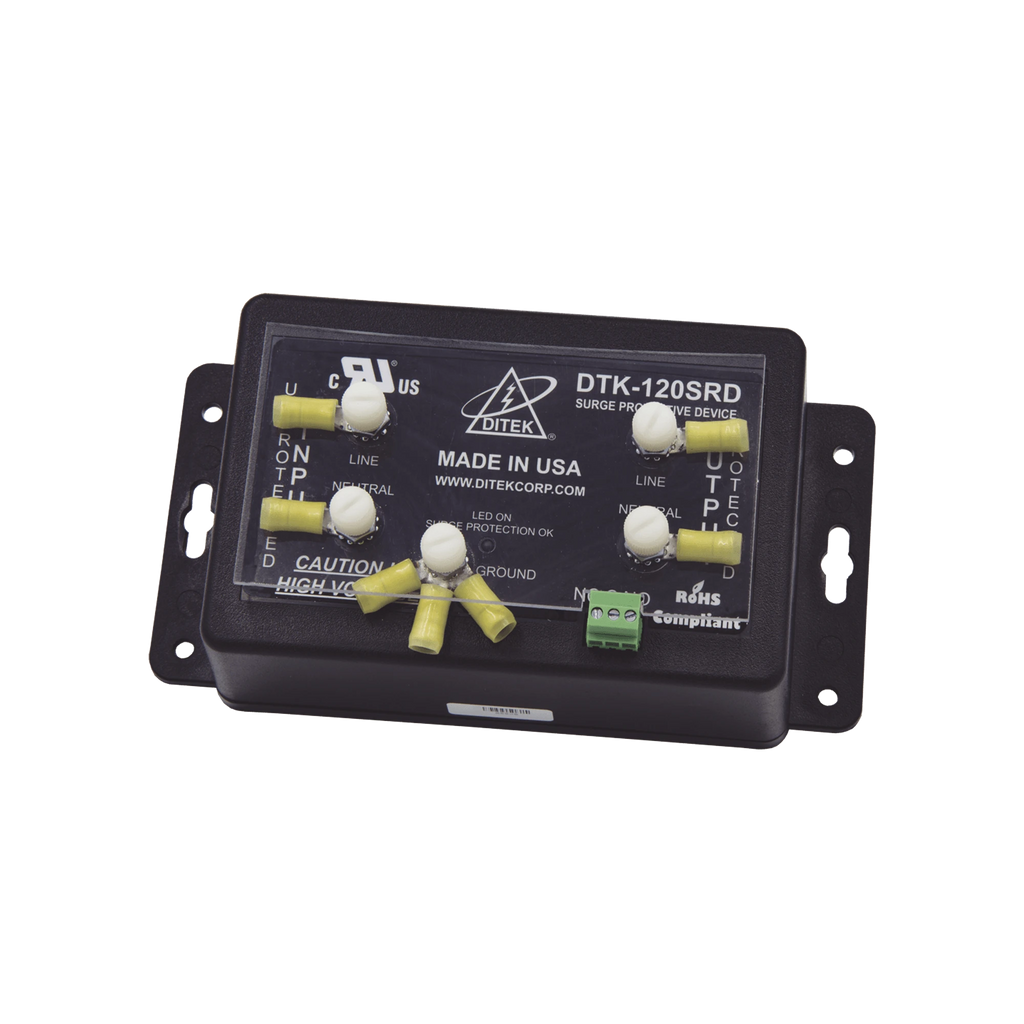Protector Modular 24 V / 2 Pares / Base Desmontable / Snap-Track / Paneles de Incendio y Alarma