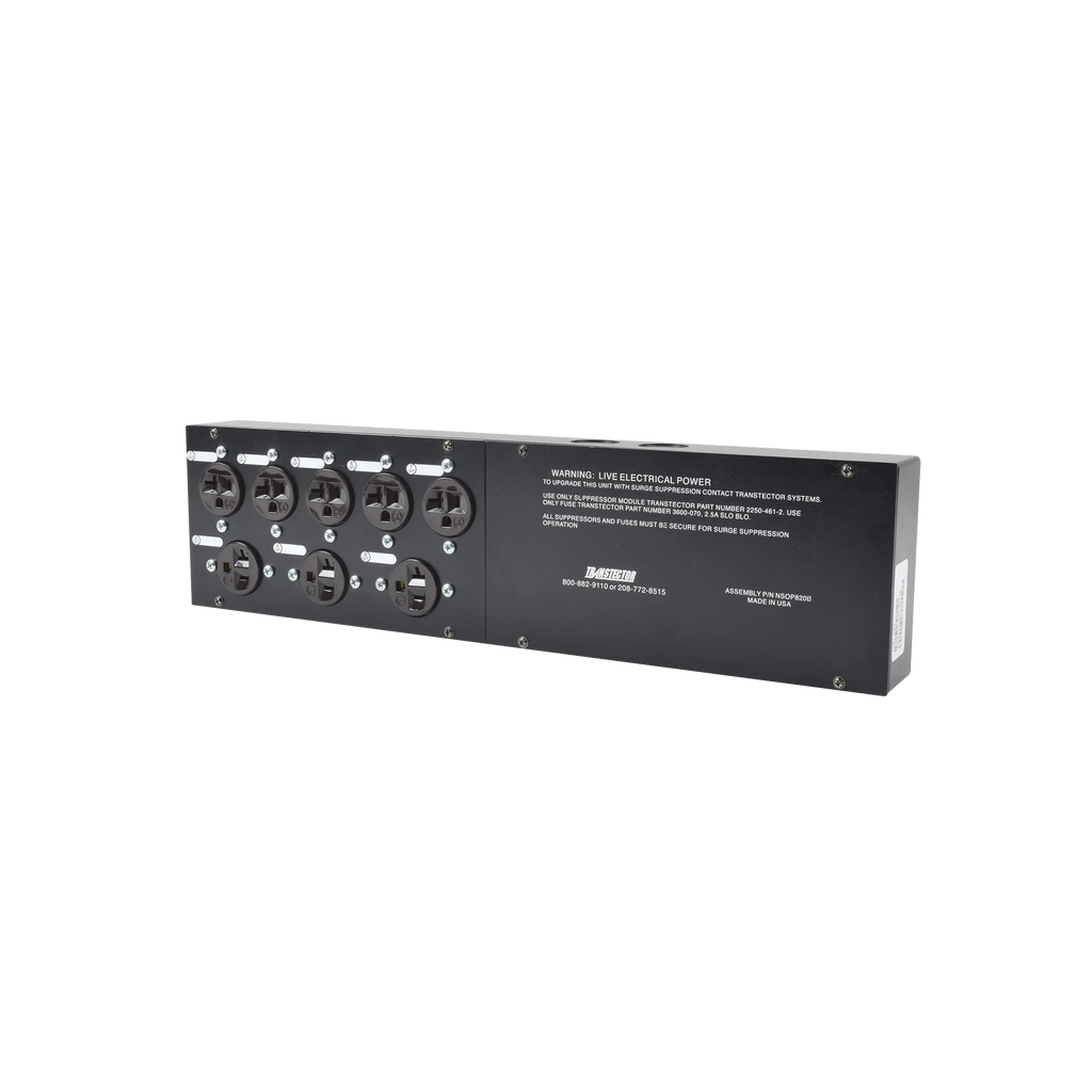 Protector "todo en uno" alimentación 120 Vca, base para 5 módulos DTK-2MHLP para lazos SLC/IDC/NAC.