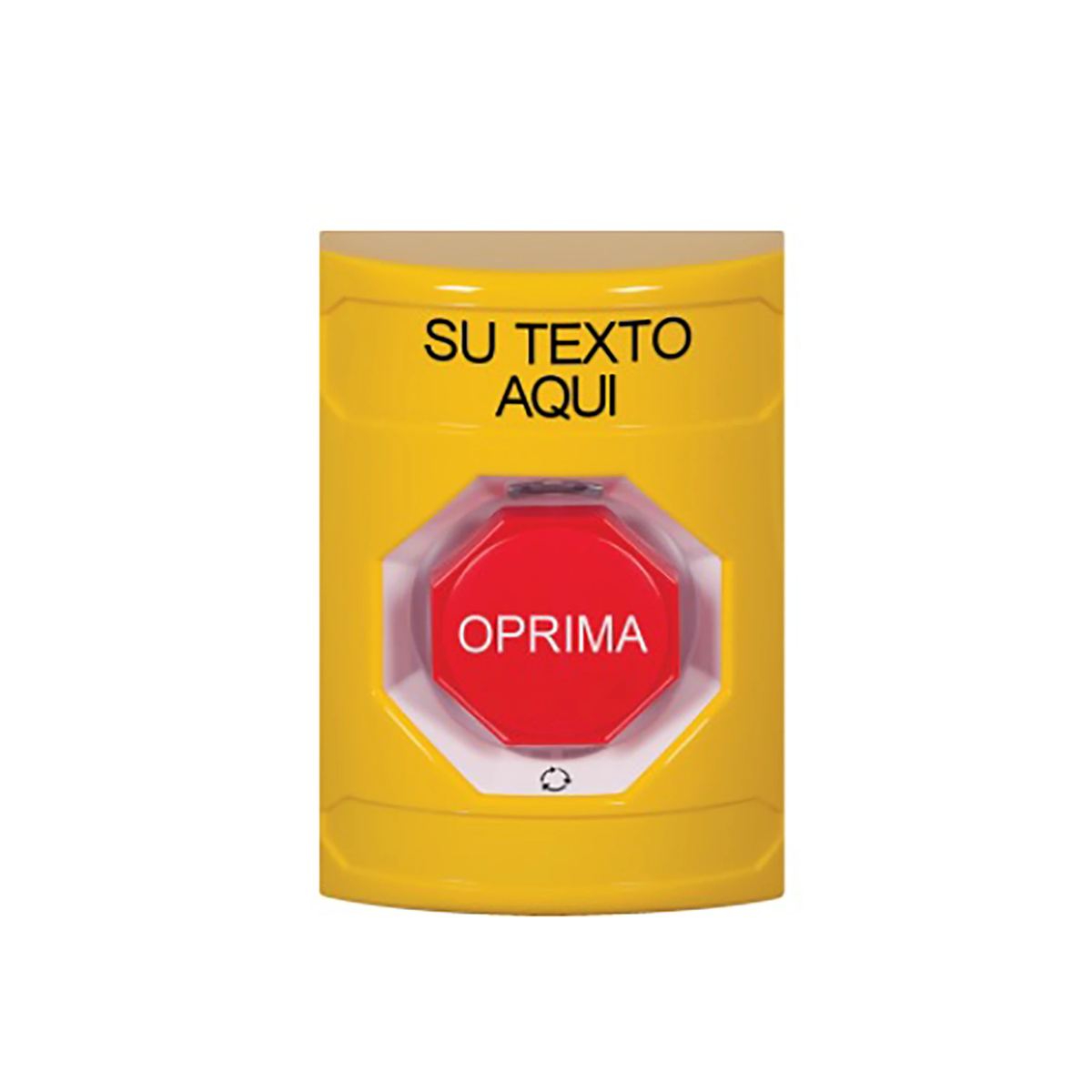 Interruptor IR NoTouch® de Acero Inoxidable, Montaje Delgado, Caja Posterior, Símbolo de puerta