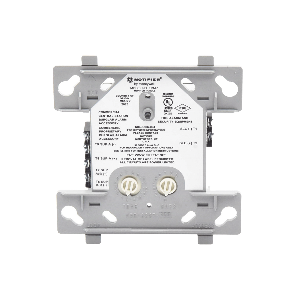 Mini Módulo Monitor / Direccionable / Tecnología FlashScan® de NOTIFIER