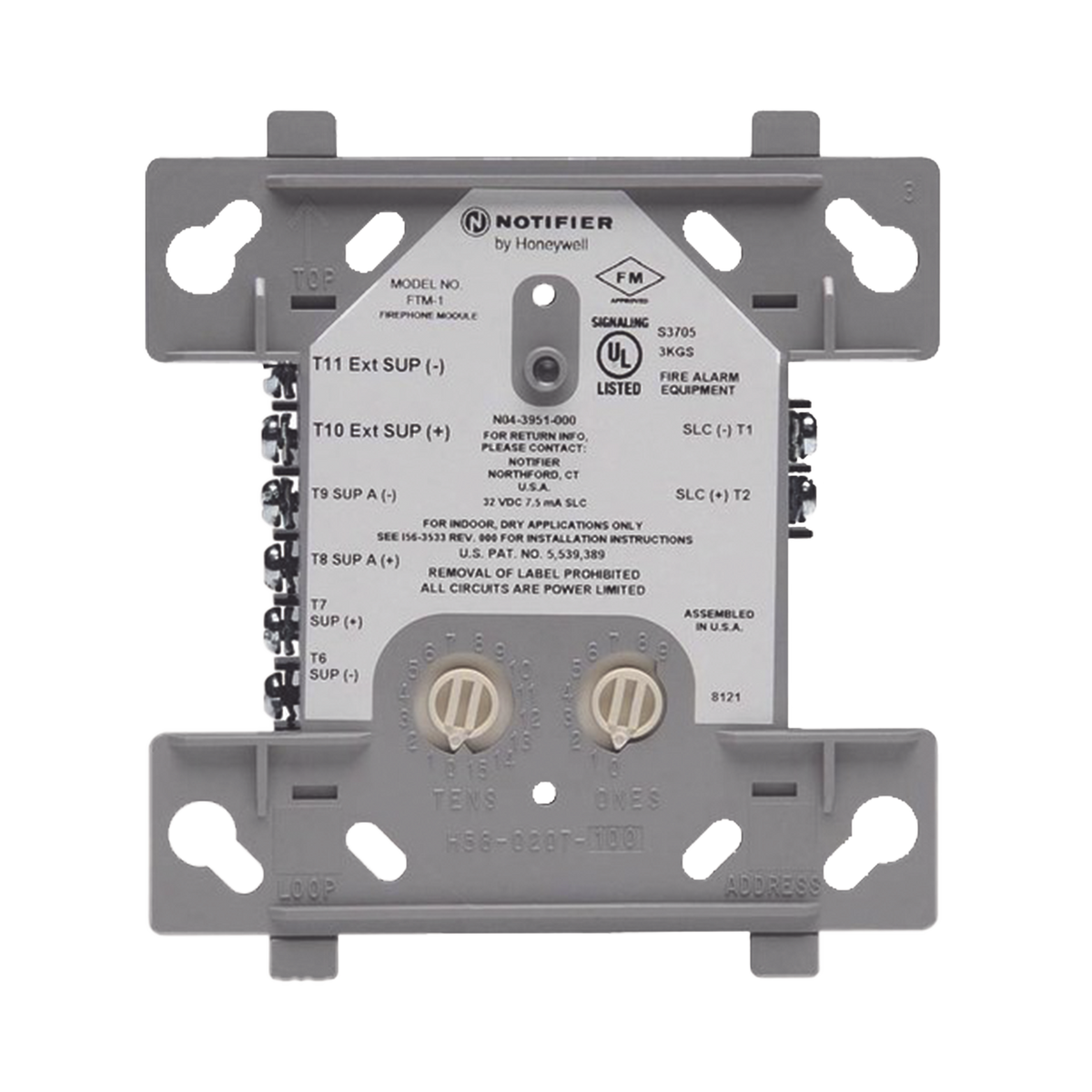 Módulo De Control De Teléfono Contra Incendios / Direccionable / Tecnología FlashScan® de NOTIFIER