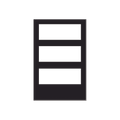 Puerta para Gabinete de 2 Niveles / para Panel N16X / Serie INSPIRE de NOTIFIER / Color Negro