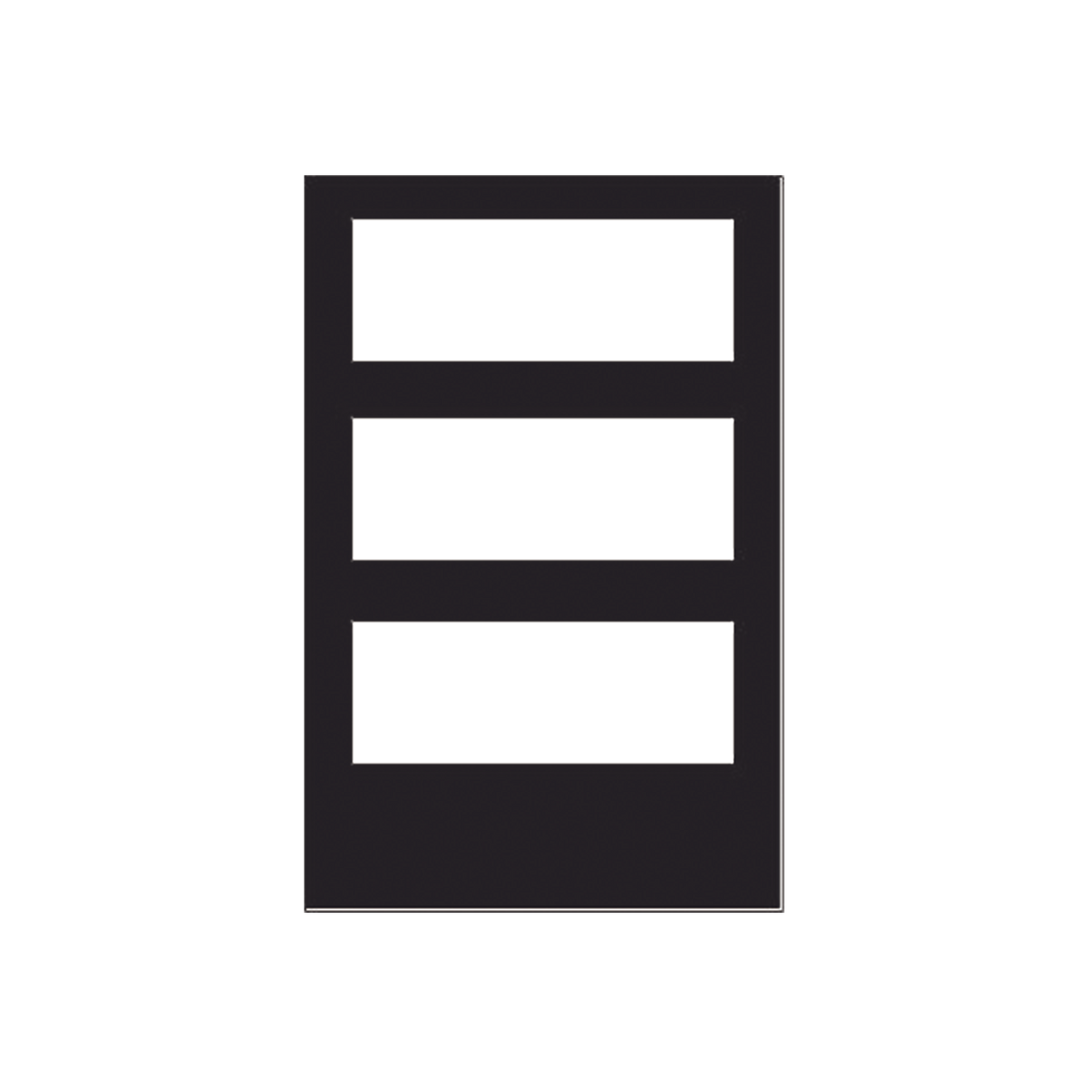 Puerta para Gabinete de 2 Niveles / para Panel N16X / Serie INSPIRE de NOTIFIER / Color Negro