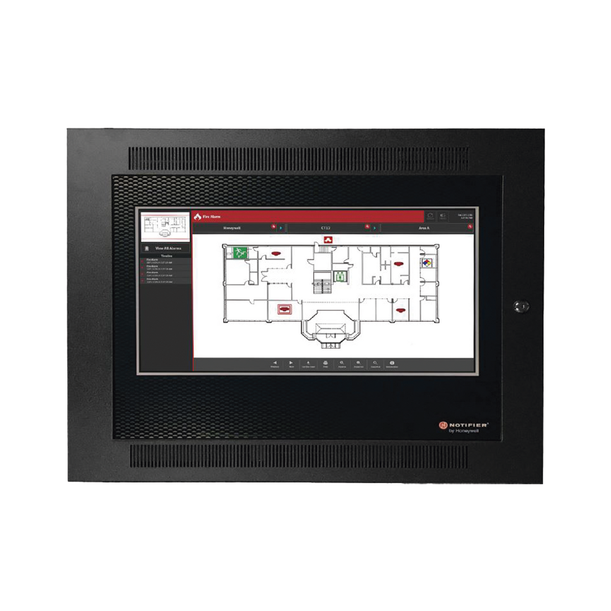 Panel de Detección de Incendio Serie ONYX de NOTIFIER / Inteligente / Direccionable / Conectividad en Red / 1,272 Puntos en 4 Lazos SLC / Expandible Hasta 3,180 Puntos en Hasta 10 Lazos SLC / 159 Detectores y 159 Módulos por Lazo / en Ingles