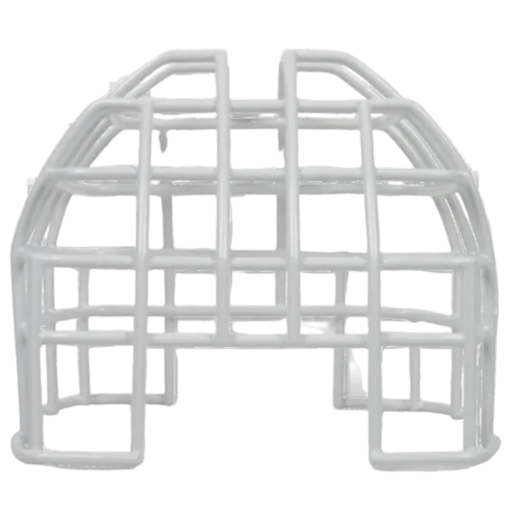 Protector De Rejilla Anti Vandalismo Y Golpes Accidentales, Color Blanco, Para Sirenas/Estrobos/Bocinas System Sensor, Montaje En Superficie, 7.49"Altox6.74"Anchox6.09"Profundidad