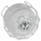 Protector De Rejilla Anti Vandalismo Y Golpes Accidentales, Color Blanco, Para Sirenas/Estrobos/Bocinas System Sensor, Montaje en Superficie en Techo, 8.55"Altox8.55"Anchox6.23"Profundidad
